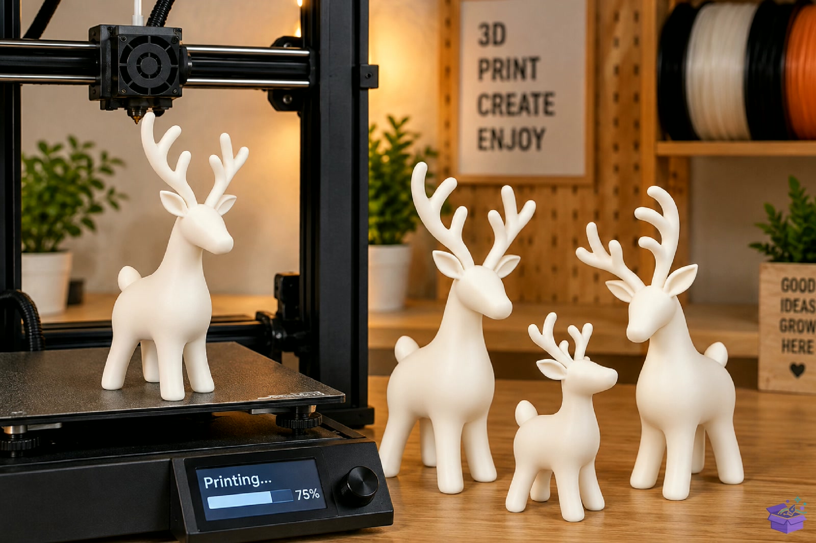 Yılbaşı Geyik 3D Baskı STL File - 3D Baskı ve Model Dosyası (STL, OBJ, 3MF) - detaylı önizleme 5