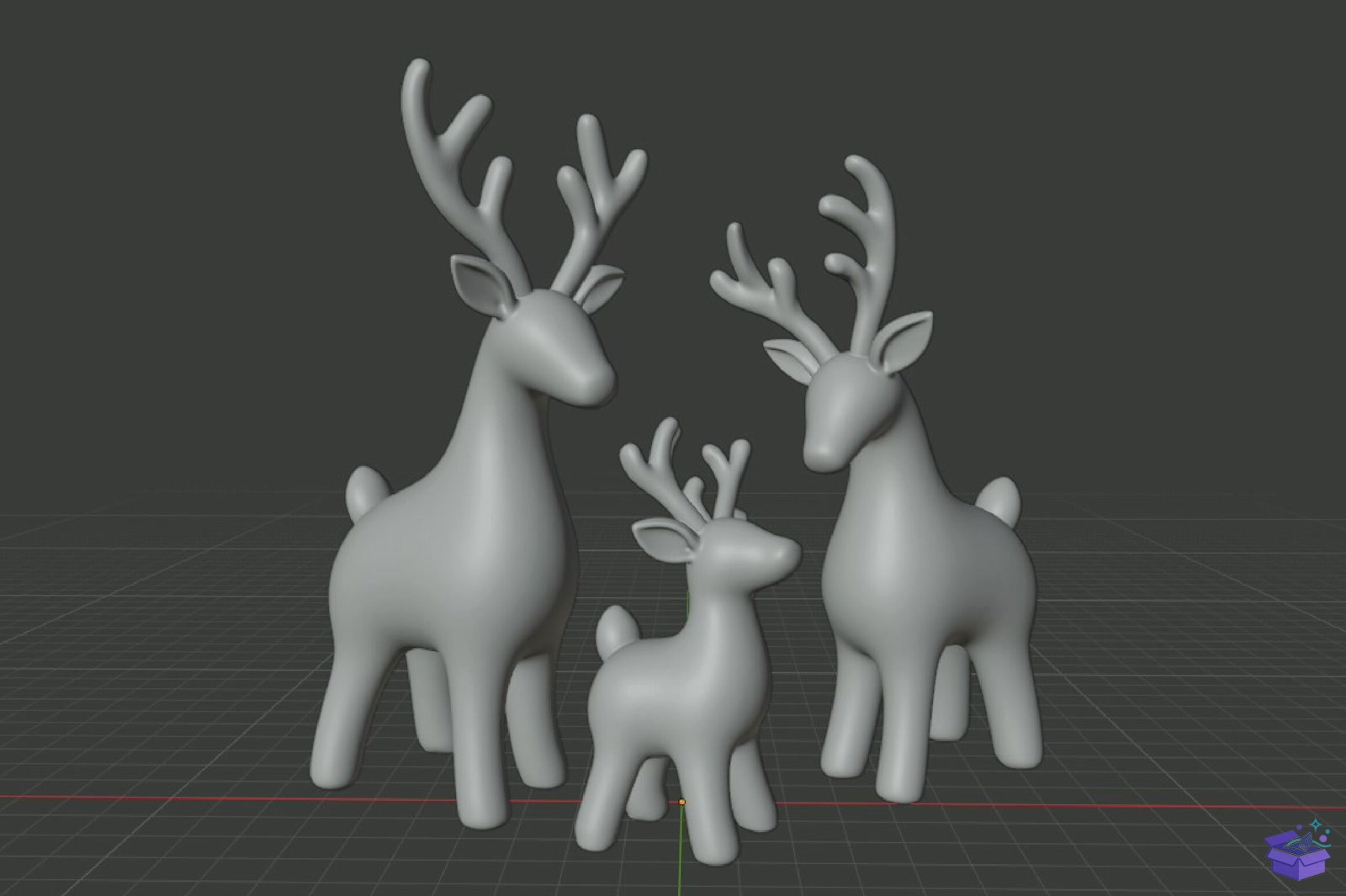 Yılbaşı Geyik 3D Baskı STL File - 3D Baskı ve Model Dosyası (STL, OBJ, 3MF) - detaylı önizleme 6