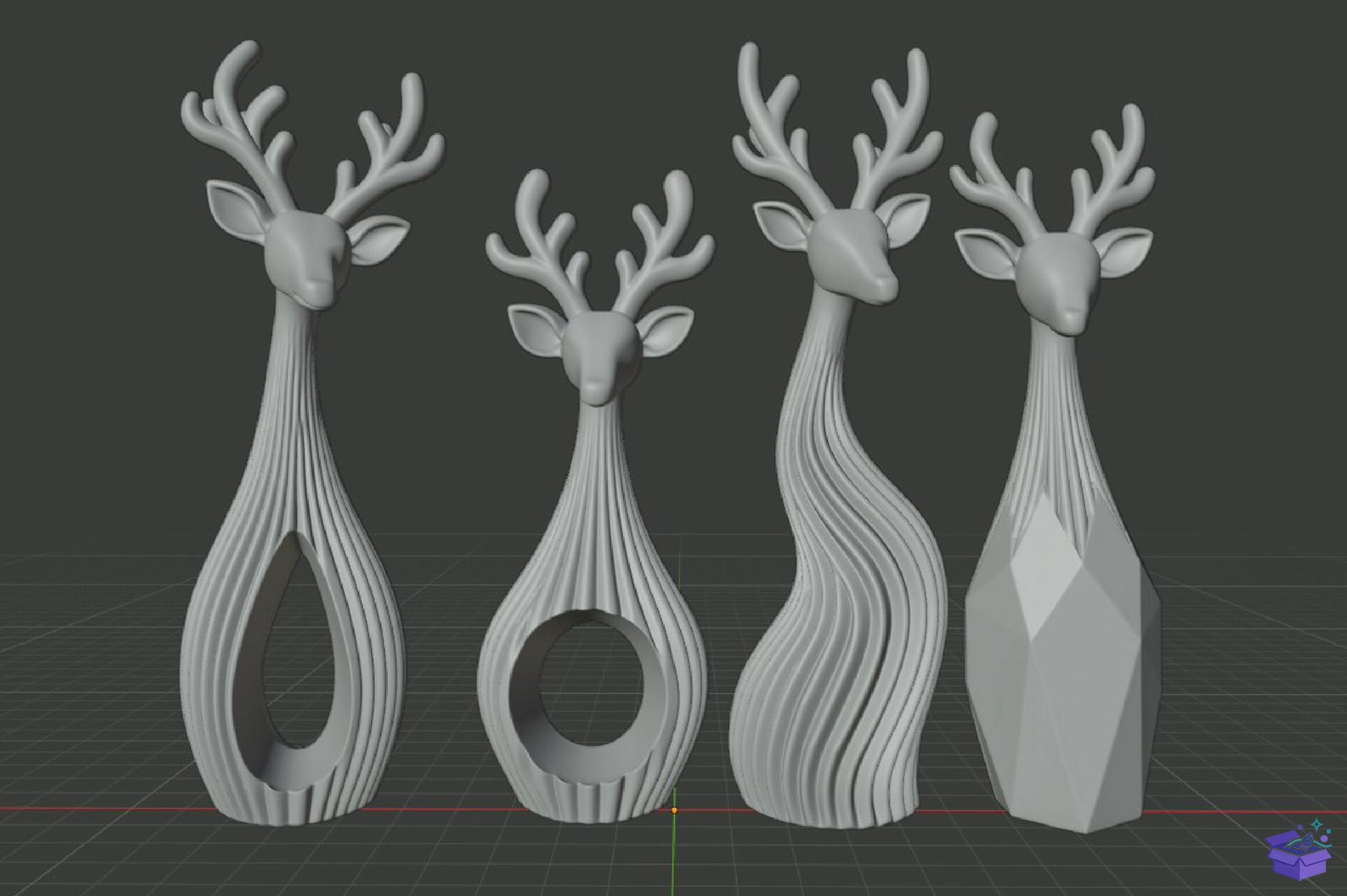 3D Printer Modern Geyik STL File - 3D Baskı ve Model Dosyası (STL, OBJ, 3MF) - detaylı önizleme 6