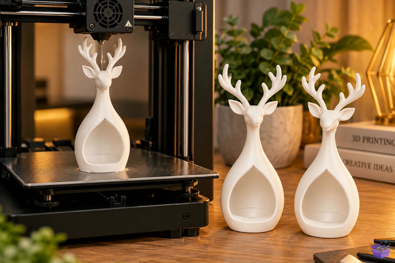 Ren Geyiği Mumluk 3D Baskı STL File - 3D Baskı ve Model Dosyası (STL, OBJ, 3MF) - detaylı önizleme 5