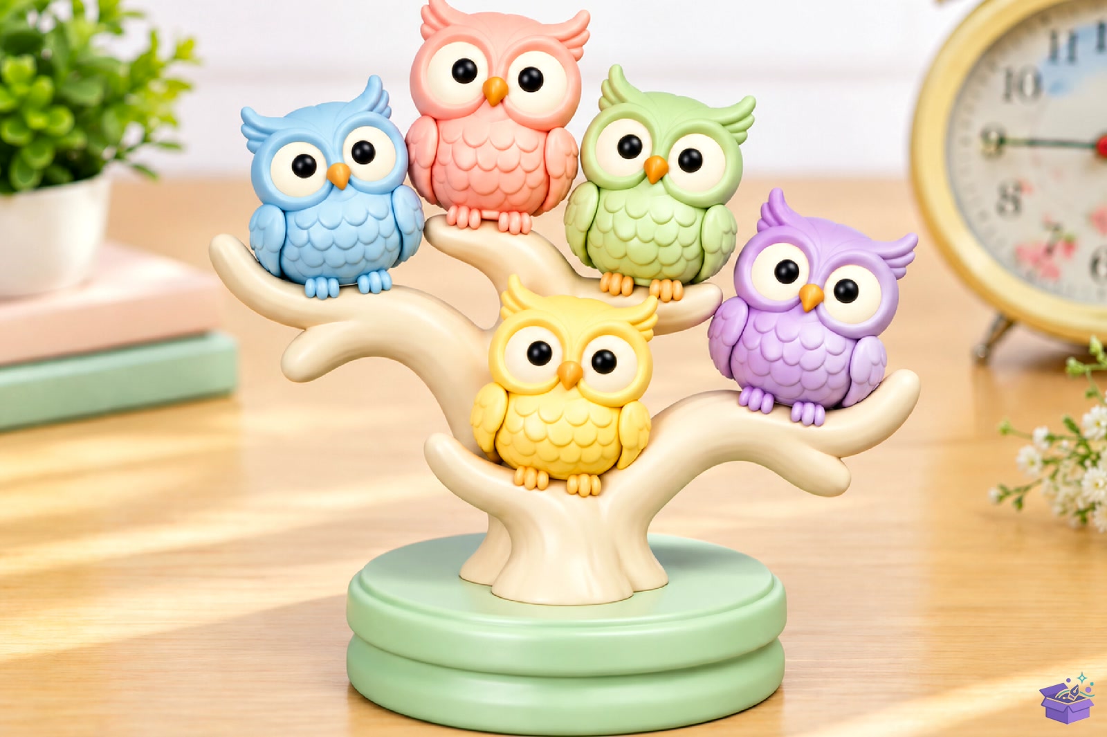 Pastel Owl Sculpture 3D Baskı STL - 3D Baskı ve Model Dosyası (STL, OBJ, 3MF) - detaylı önizleme 3