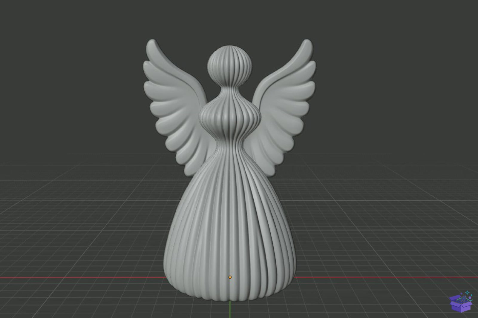 Angel Figurine STL 3D Baskı - 3D Baskı ve Model Dosyası (STL, OBJ, 3MF) - detaylı önizleme 5