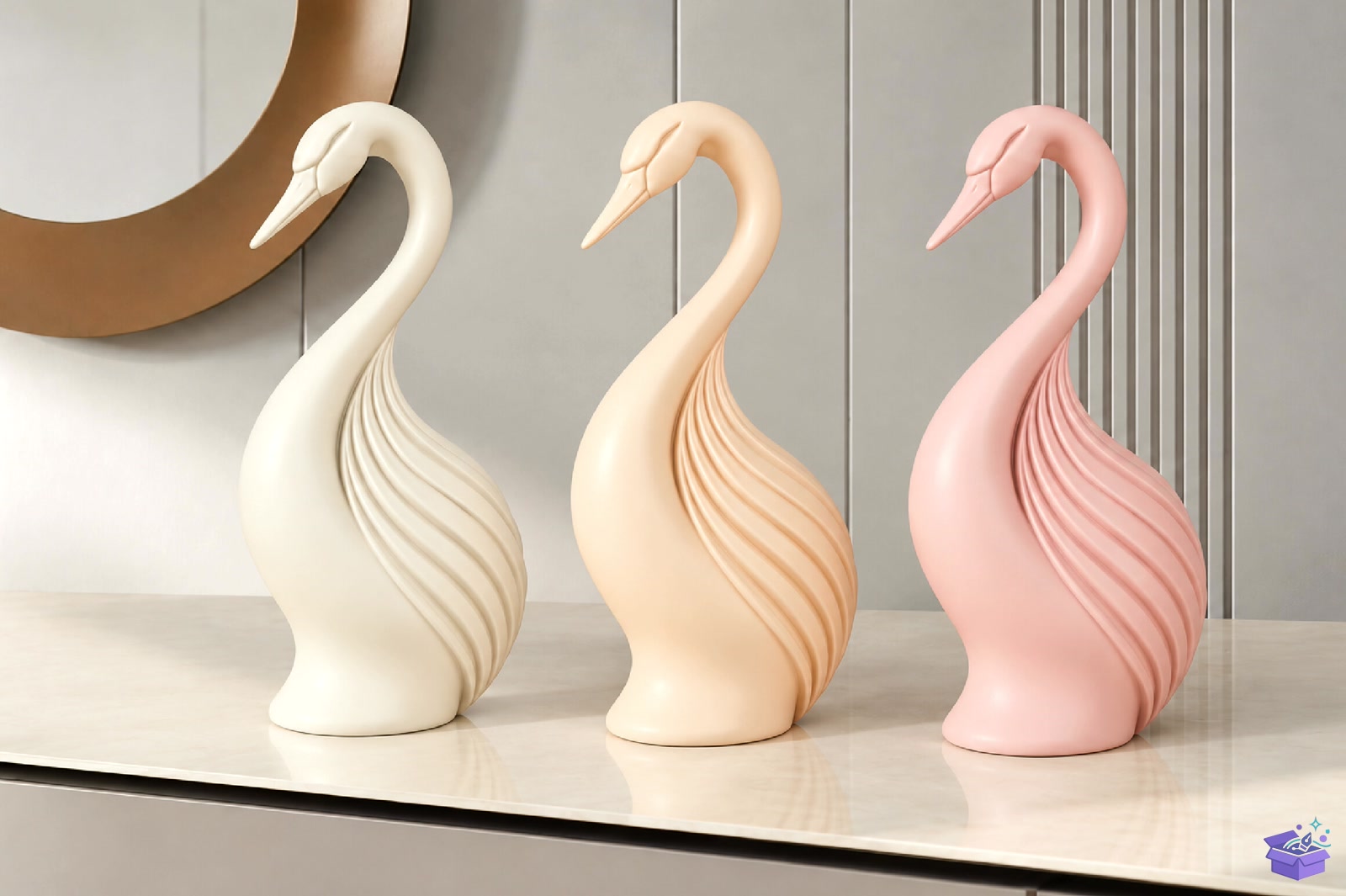 Elegant Swan Figurine STL 3D Baskı - 3D Baskı ve Model Dosyası (STL, OBJ, 3MF) - detaylı önizleme 2