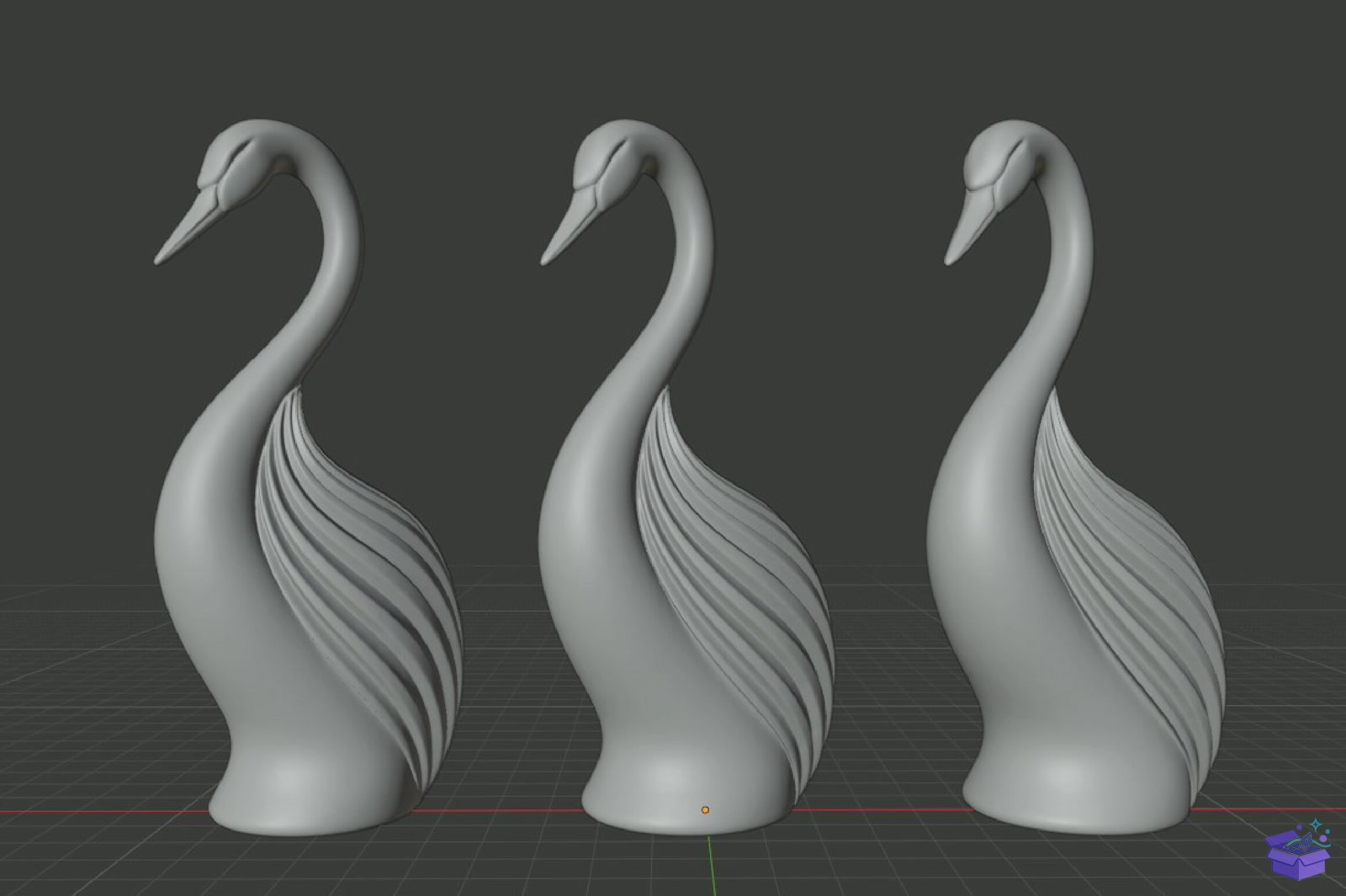 Elegant Swan Figurine STL 3D Baskı - 3D Baskı ve Model Dosyası (STL, OBJ, 3MF) - detaylı önizleme 6