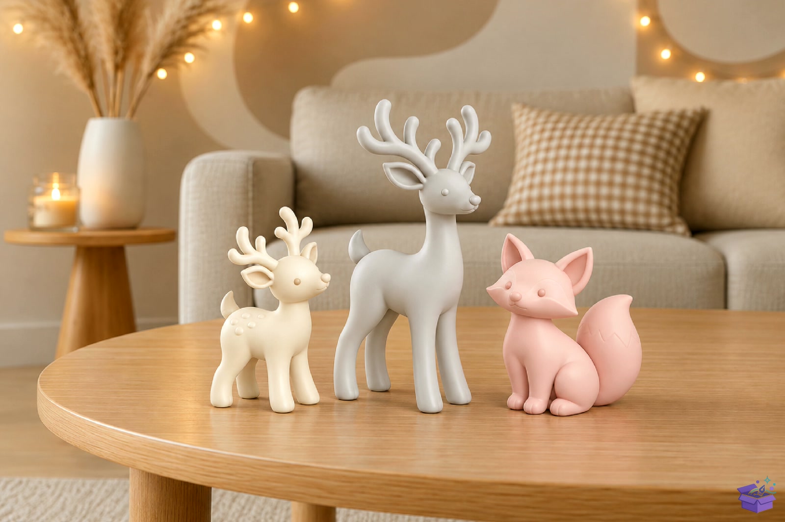 Yılbaşı Geyik Fox Figurines STL 3D - 3D Baskı ve Model Dosyası (STL, OBJ, 3MF) - detaylı önizleme 2