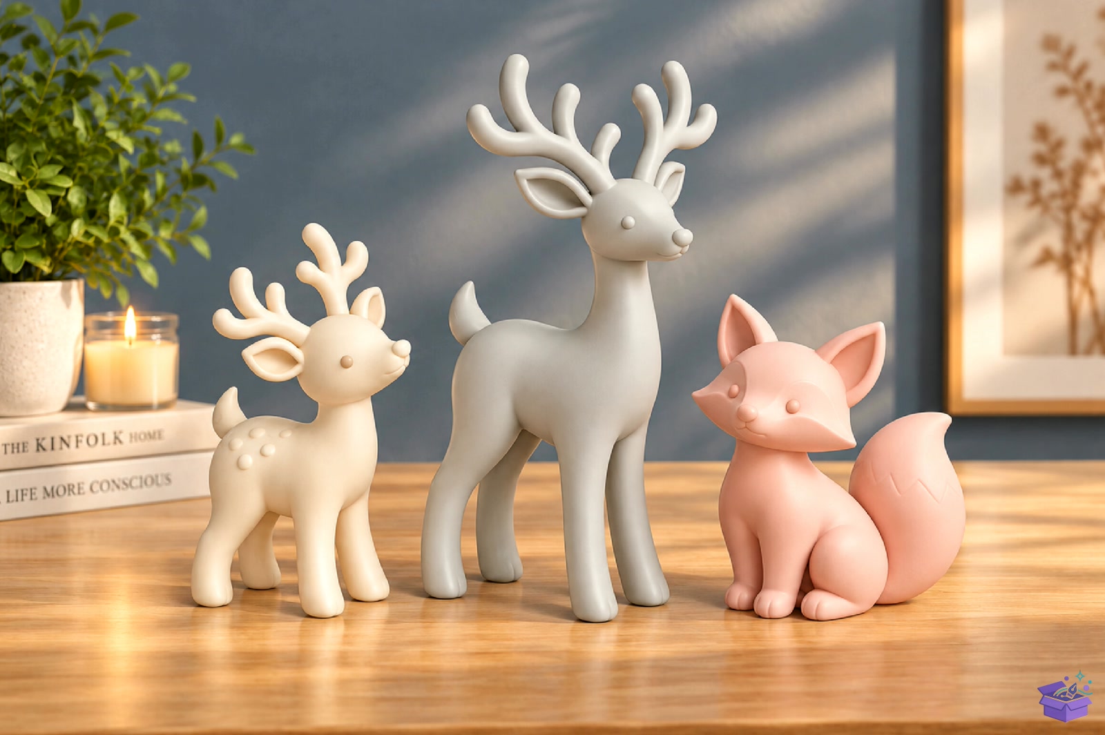 Yılbaşı Geyik Fox Figurines STL 3D - 3D Baskı ve Model Dosyası (STL, OBJ, 3MF) - detaylı önizleme 4