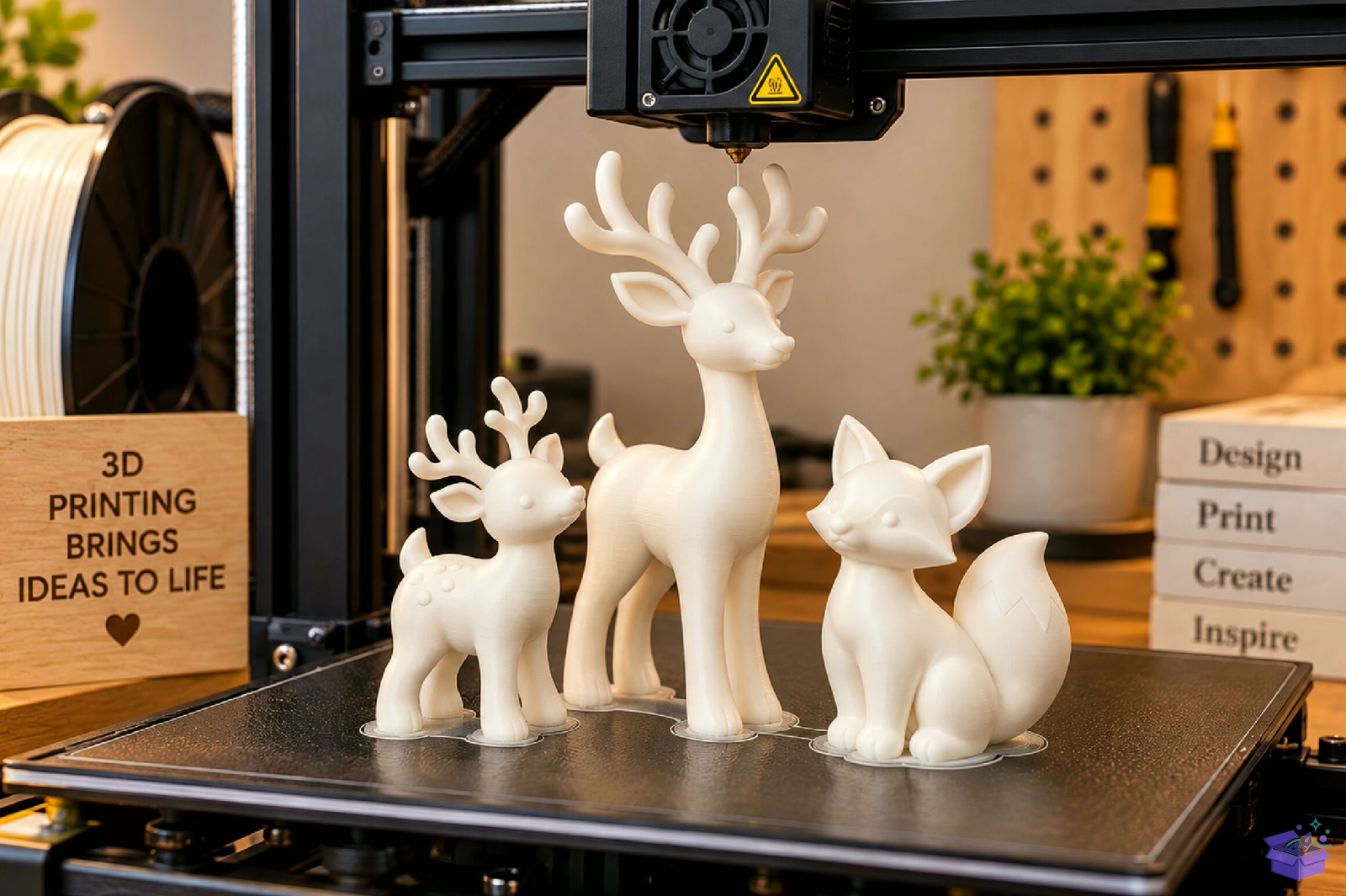 Yılbaşı Geyik Fox Figurines STL 3D - 3D Baskı ve Model Dosyası (STL, OBJ, 3MF) - detaylı önizleme 5