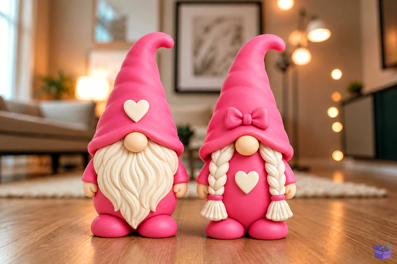 Gnome Couple STL 3D Baskı Models - 3D Baskı ve Model Dosyası (STL, OBJ, 3MF) - detaylı önizleme 3