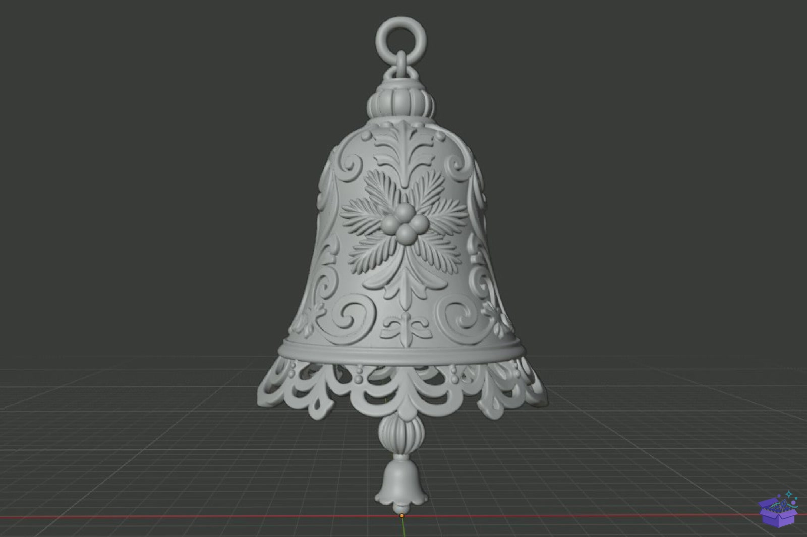 Yılbaşı Bell Süs STL 3D Baskı - 3D Baskı ve Model Dosyası (STL, OBJ, 3MF) - detaylı önizleme 5