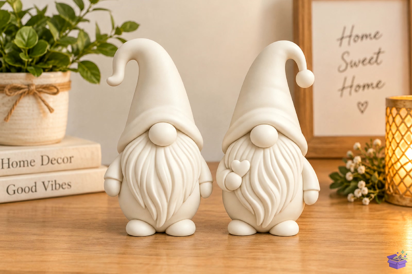 Yılbaşı Gnome Couple STL 3D Baskı - 3D Baskı ve Model Dosyası (STL, OBJ, 3MF) - detaylı önizleme 3
