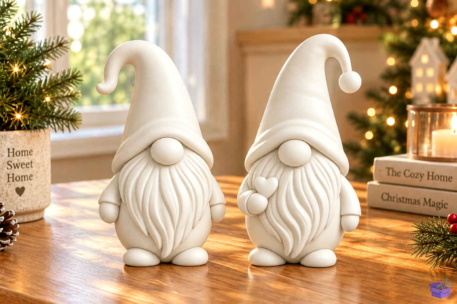 Yılbaşı Gnome Couple STL 3D Baskı - 3D Baskı ve Model Dosyası (STL, OBJ, 3MF) - detaylı önizleme 4