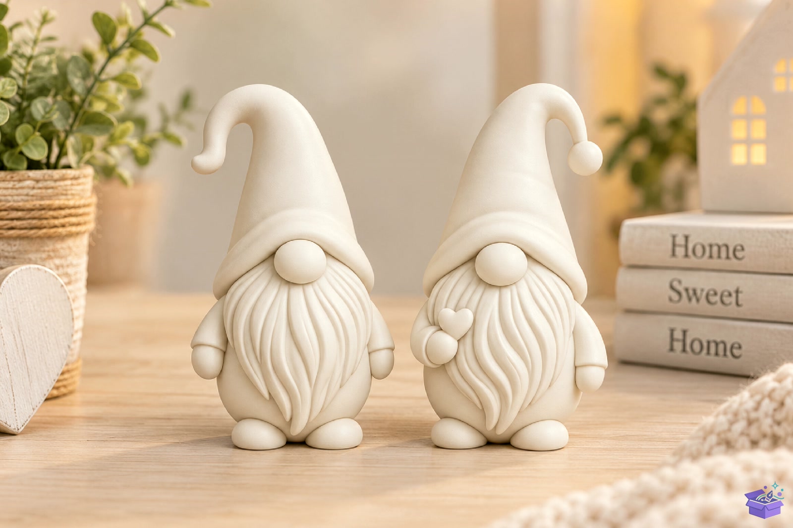 Yılbaşı Gnome Couple STL 3D Baskı - 3D Baskı ve Model Dosyası (STL, OBJ, 3MF) - detaylı önizleme 5