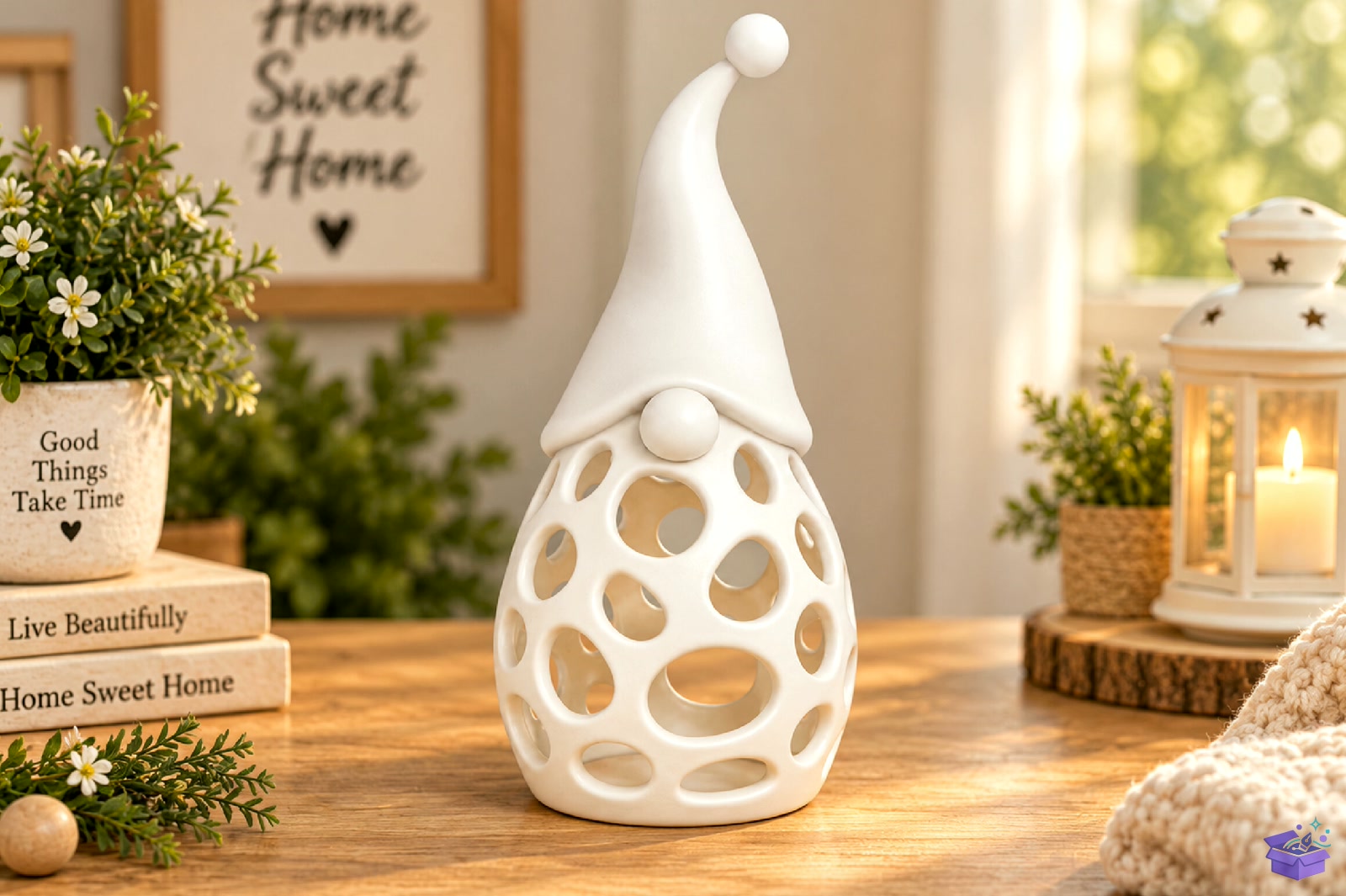 Yılbaşı Gnome Fener STL 3D Baskı - 3D Baskı ve Model Dosyası (STL, OBJ, 3MF) - detaylı önizleme 2