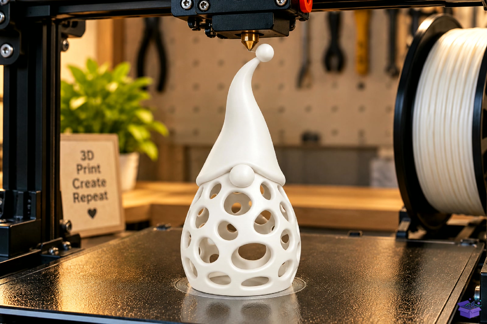 Yılbaşı Gnome Fener STL 3D Baskı - 3D Baskı ve Model Dosyası (STL, OBJ, 3MF) - detaylı önizleme 3