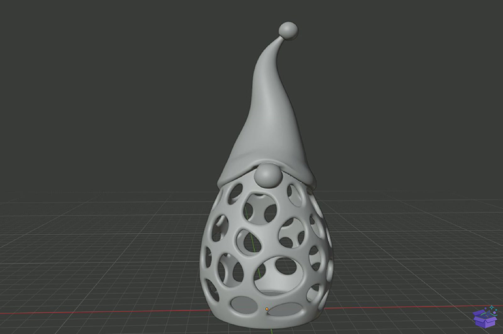 Yılbaşı Gnome Fener STL 3D Baskı - 3D Baskı ve Model Dosyası (STL, OBJ, 3MF) - detaylı önizleme 4