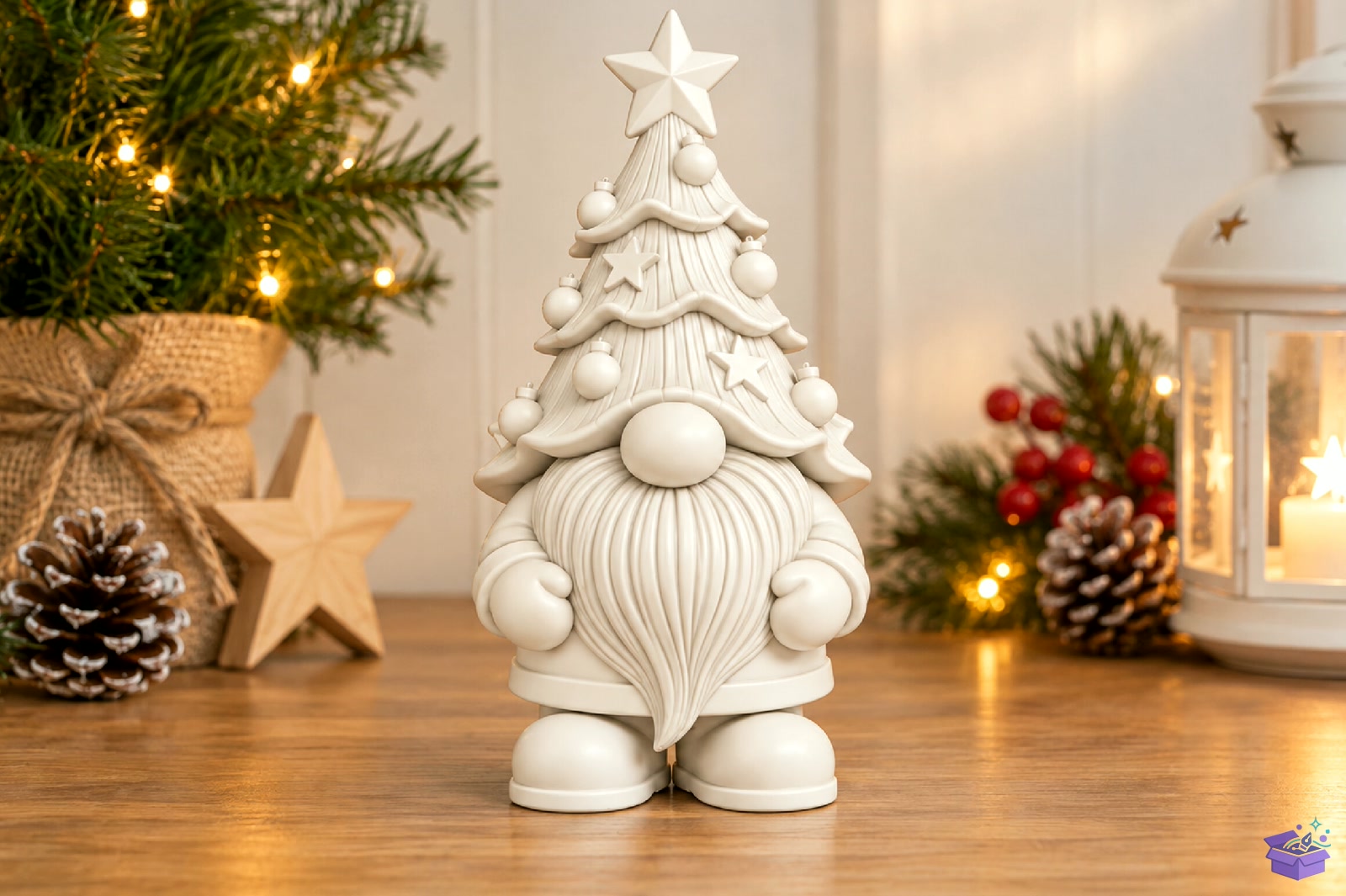 Yılbaşı Ağacı Gnome STL 3D Baskı - 3D Baskı ve Model Dosyası (STL, OBJ, 3MF) - detaylı önizleme 2