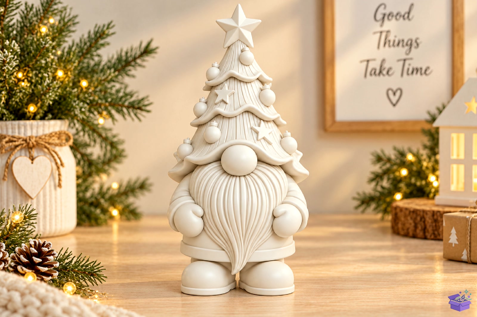 Yılbaşı Ağacı Gnome STL 3D Baskı - 3D Baskı ve Model Dosyası (STL, OBJ, 3MF) - detaylı önizleme 6