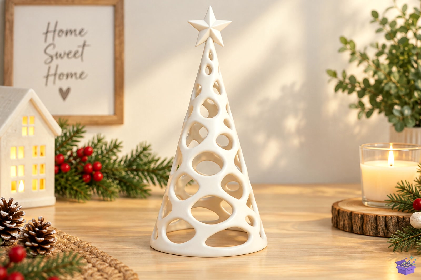 Yılbaşı Ağacı Fener STL 3D Baskı - 3D Baskı ve Model Dosyası (STL, OBJ, 3MF)