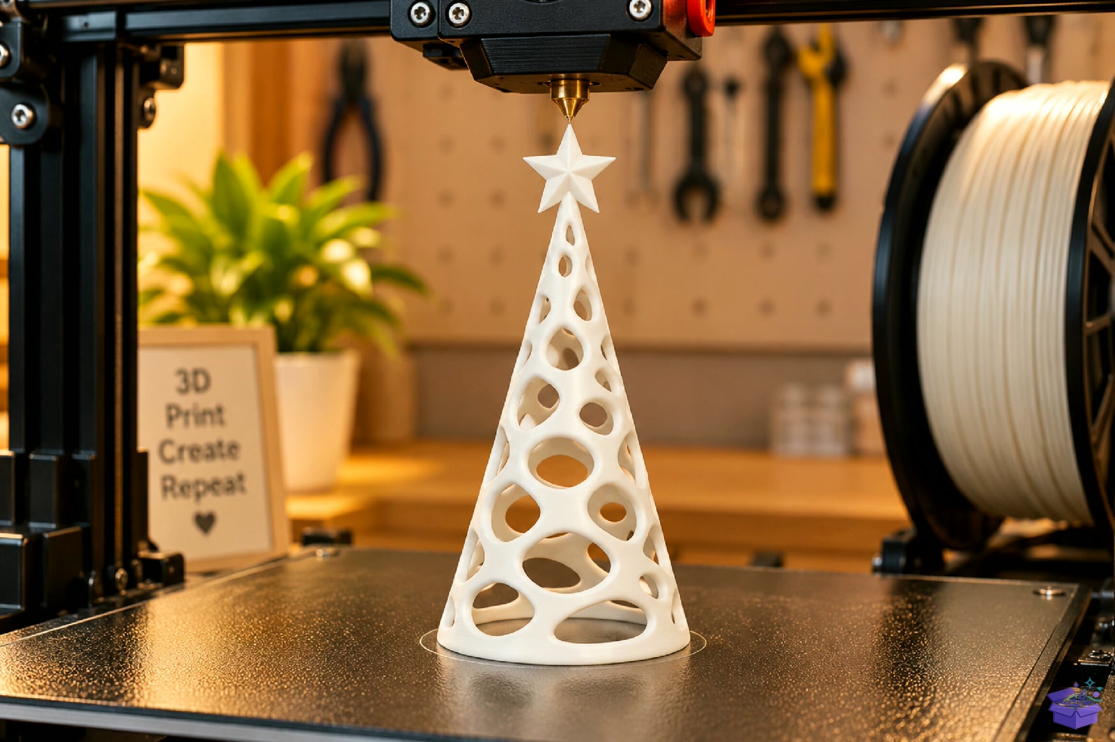 Yılbaşı Ağacı Fener STL 3D Baskı - 3D Baskı ve Model Dosyası (STL, OBJ, 3MF) - detaylı önizleme 4