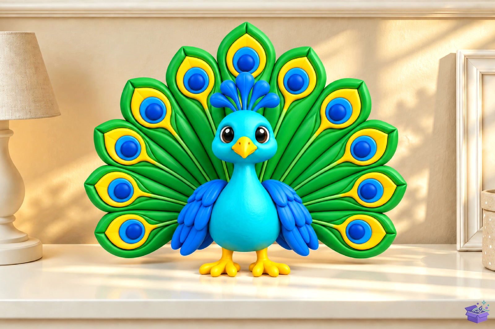 Peacock Decor STL 3D Baskı - 3D Baskı ve Model Dosyası (STL, OBJ, 3MF) - detaylı önizleme 4