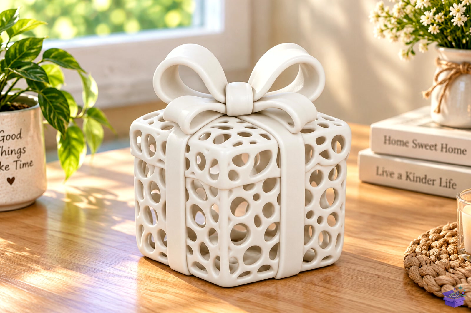 Gift Kutu Masaüstü Kalemlik STL 3D Baskı - 3D Baskı ve Model Dosyası (STL, OBJ, 3MF) - detaylı önizleme 4