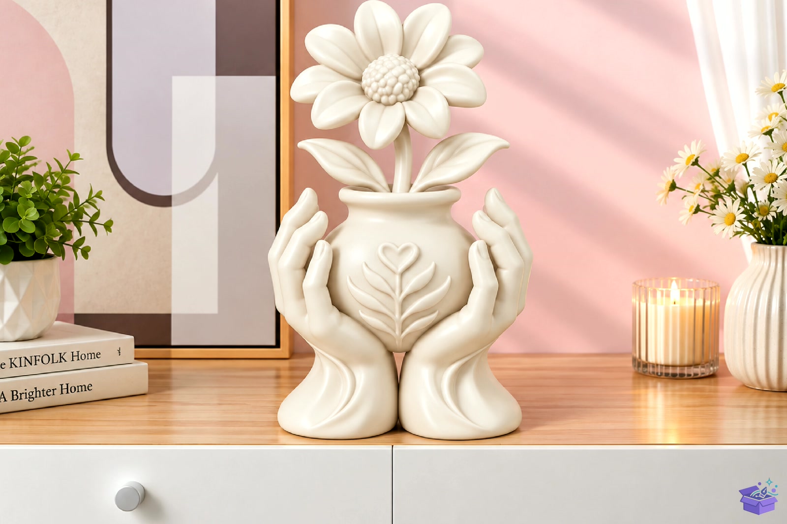 Çiçek Hands Vazo Tasarımı STL 3D Baskı - 3D Baskı ve Model Dosyası (STL, OBJ, 3MF) - detaylı önizleme 6