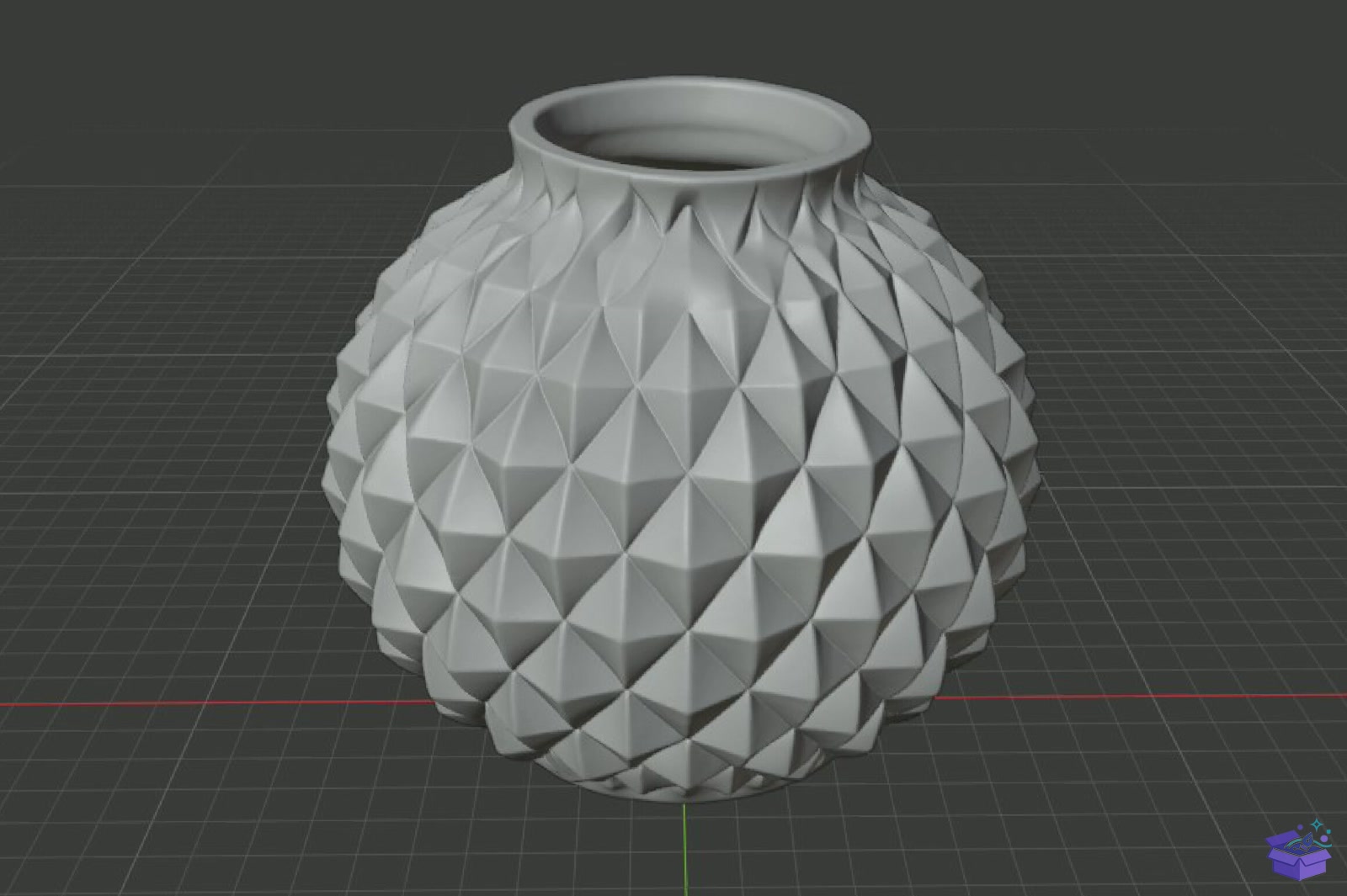 Geometric Textured Vazo Tasarımı STL 3D Baskı - 3D Baskı ve Model Dosyası (STL, OBJ, 3MF) - detaylı önizleme 5