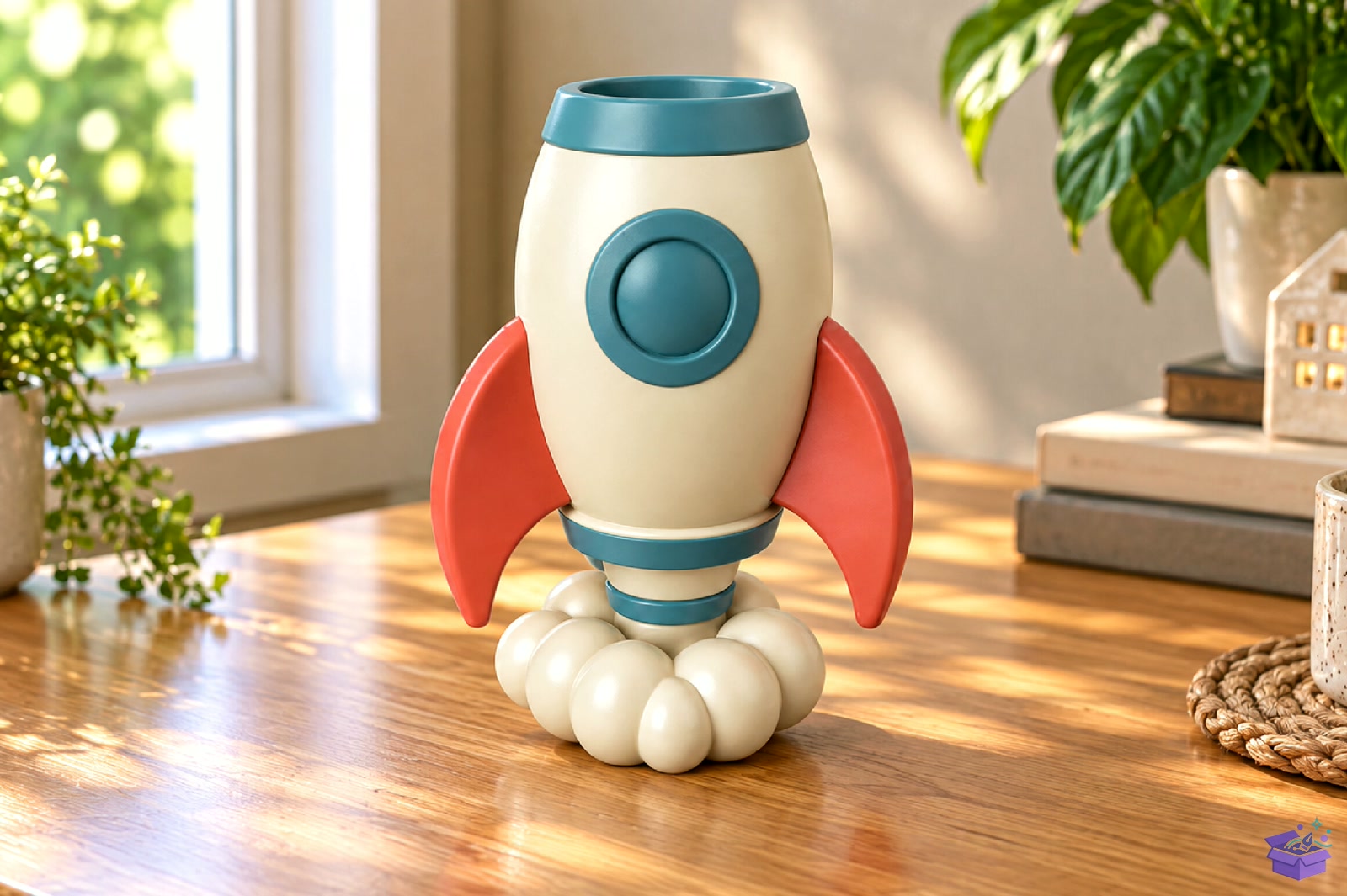 Rocket Masaüstü Kalemlik STL 3D Baskı - 3D Baskı ve Model Dosyası (STL, OBJ, 3MF) - detaylı önizleme 2
