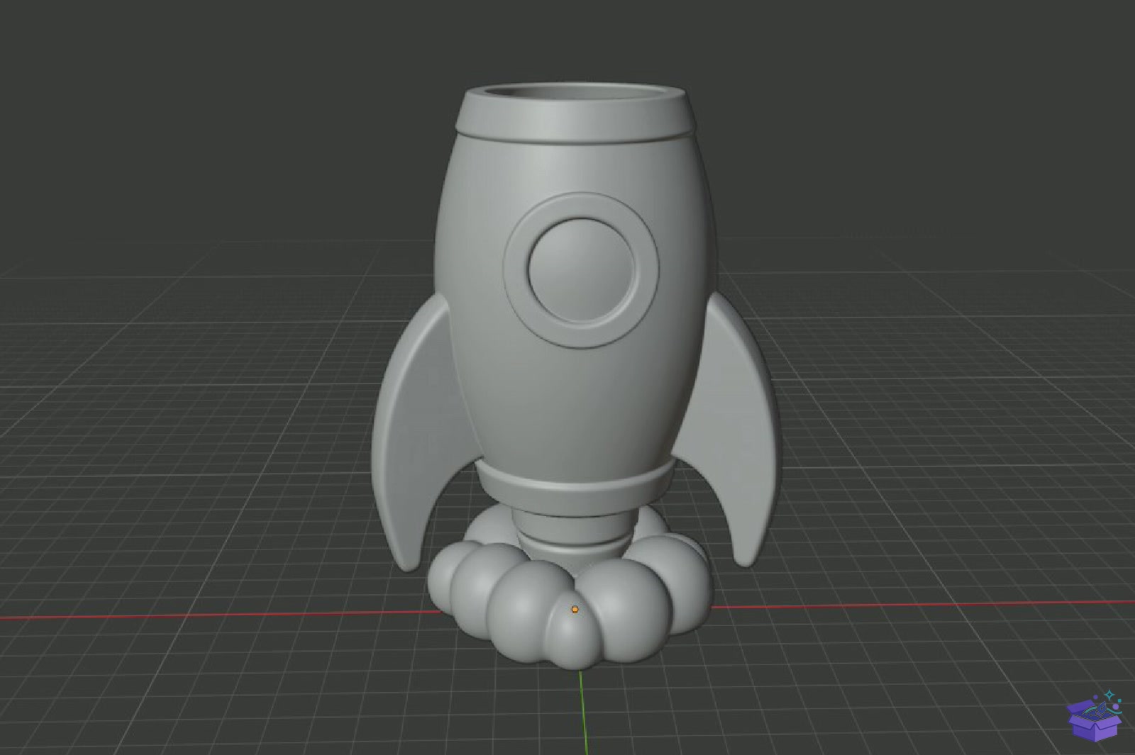 Rocket Masaüstü Kalemlik STL 3D Baskı - 3D Baskı ve Model Dosyası (STL, OBJ, 3MF) - detaylı önizleme 5