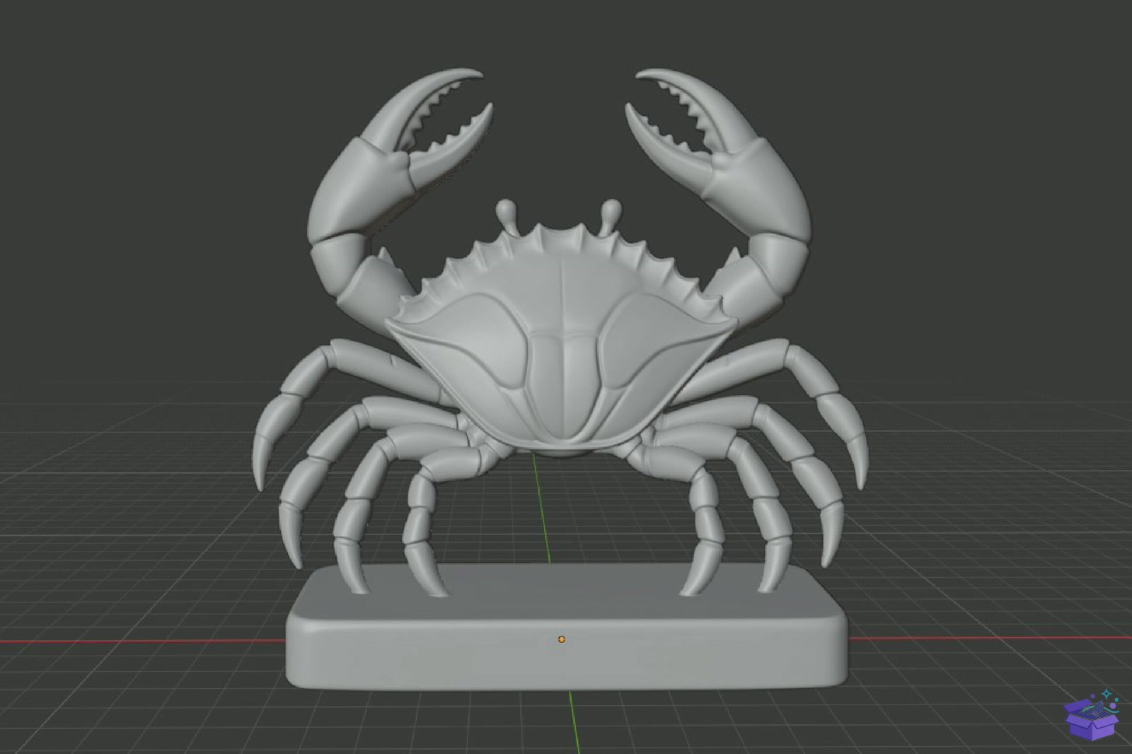 Crab Sculpture 3D Baskı STL - 3D Baskı ve Model Dosyası (STL, OBJ, 3MF) - detaylı önizleme 6