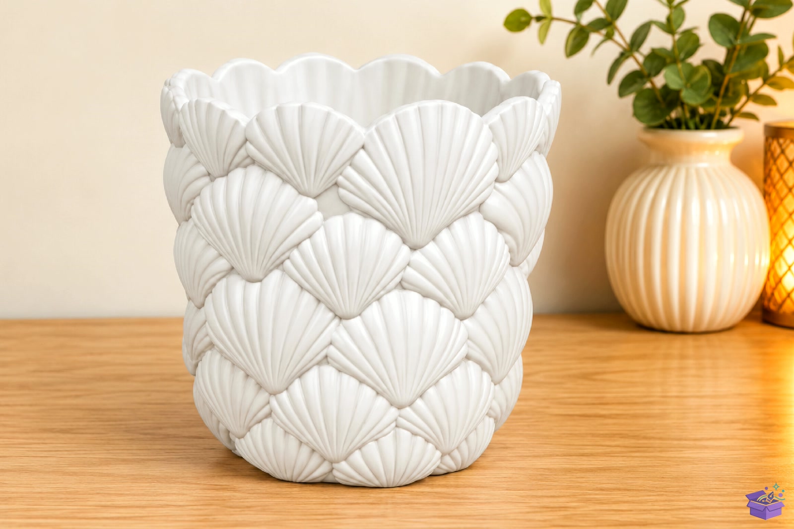 Seashell Masaüstü Kalemlik STL 3D Baskı - 3D Baskı ve Model Dosyası (STL, OBJ, 3MF) - detaylı önizleme 3