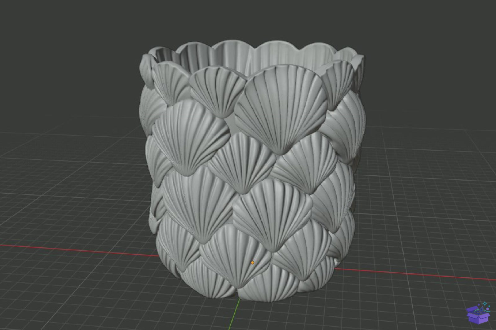 Seashell Masaüstü Kalemlik STL 3D Baskı - 3D Baskı ve Model Dosyası (STL, OBJ, 3MF) - detaylı önizleme 5