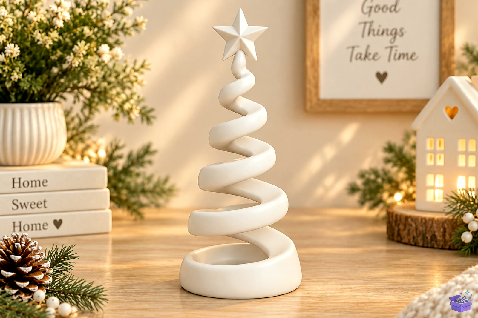 Spiral Yılbaşı Ağacı Decoration STL 3D - 3D Baskı ve Model Dosyası (STL, OBJ, 3MF) - detaylı önizleme 2