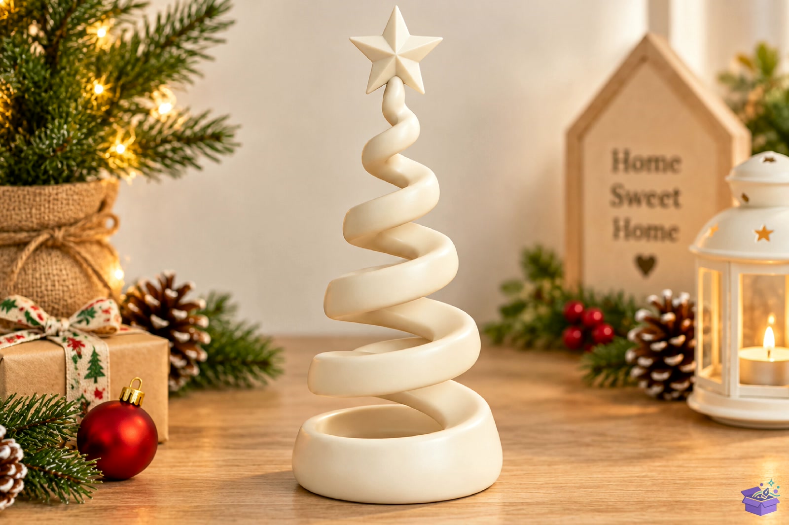 Spiral Yılbaşı Ağacı Decoration STL 3D - 3D Baskı ve Model Dosyası (STL, OBJ, 3MF) - detaylı önizleme 3