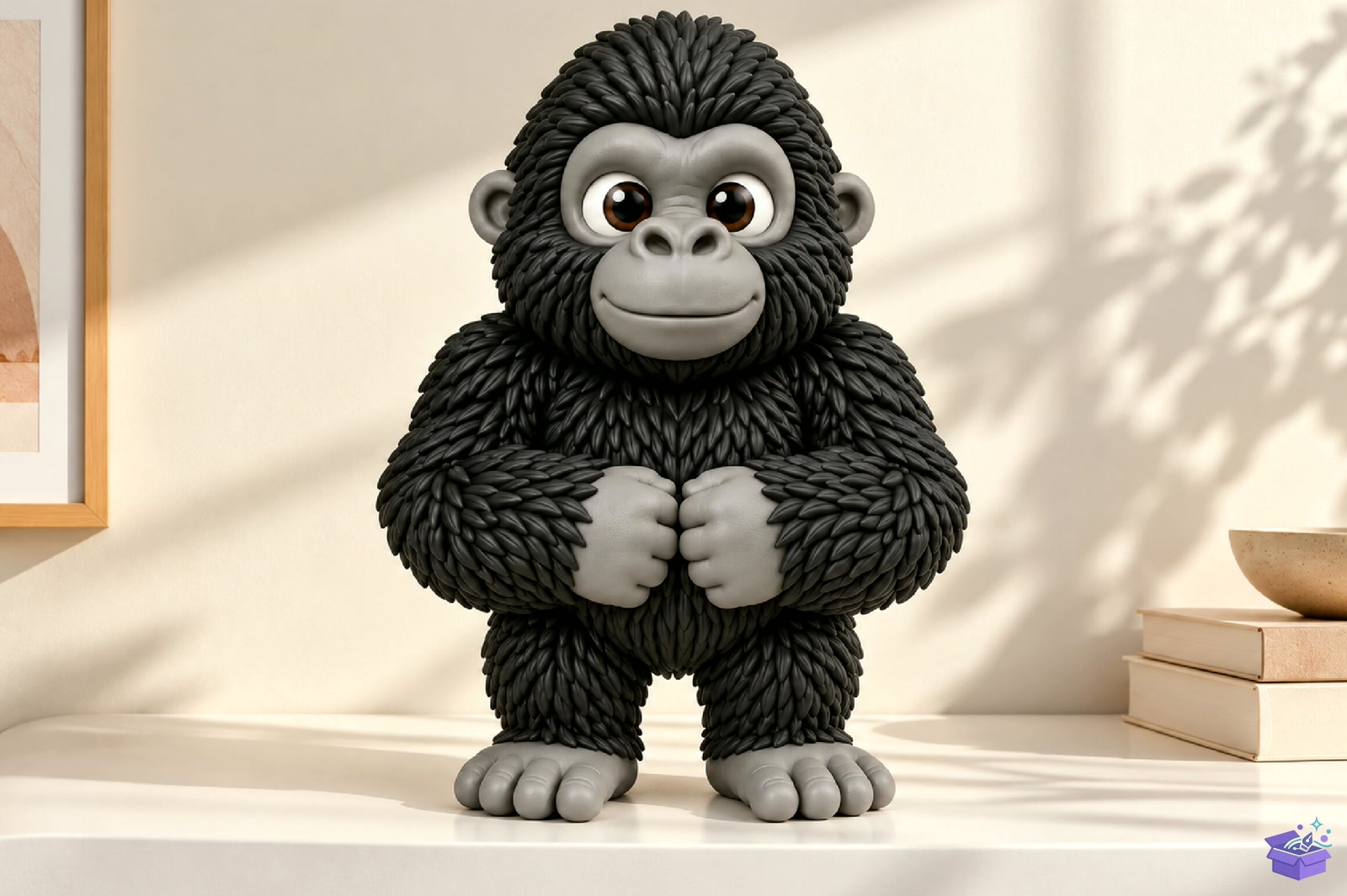 Minimalist Gorilla 3D Baskı STL - 3D Baskı ve Model Dosyası (STL, OBJ, 3MF) - detaylı önizleme 4