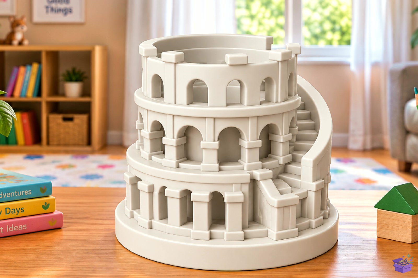 Castle Masaüstü Kalemlik STL 3D Baskı - 3D Baskı ve Model Dosyası (STL, OBJ, 3MF) - detaylı önizleme 3