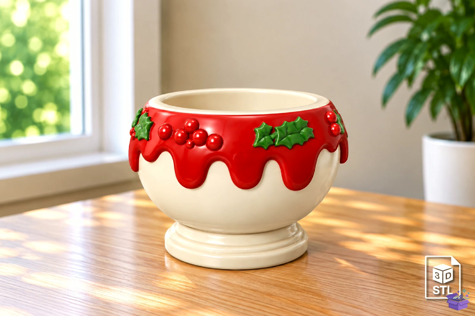 Yılbaşı Candy Dish STL 3D Baskı - 3D Baskı ve Model Dosyası (STL, OBJ, 3MF)