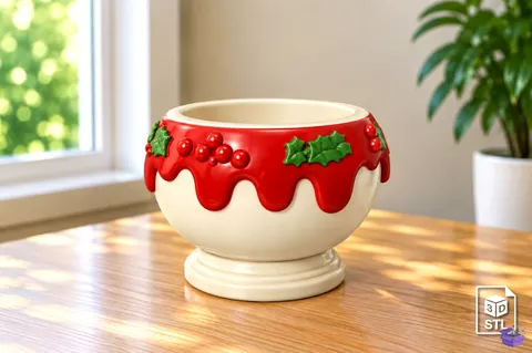 Yılbaşı Candy Dish STL 3D Baskı - 3D Baskı ve Model Dosyası (STL, OBJ, 3MF) - 3D Baskı  İndir (STL, OBJ, 3MF)