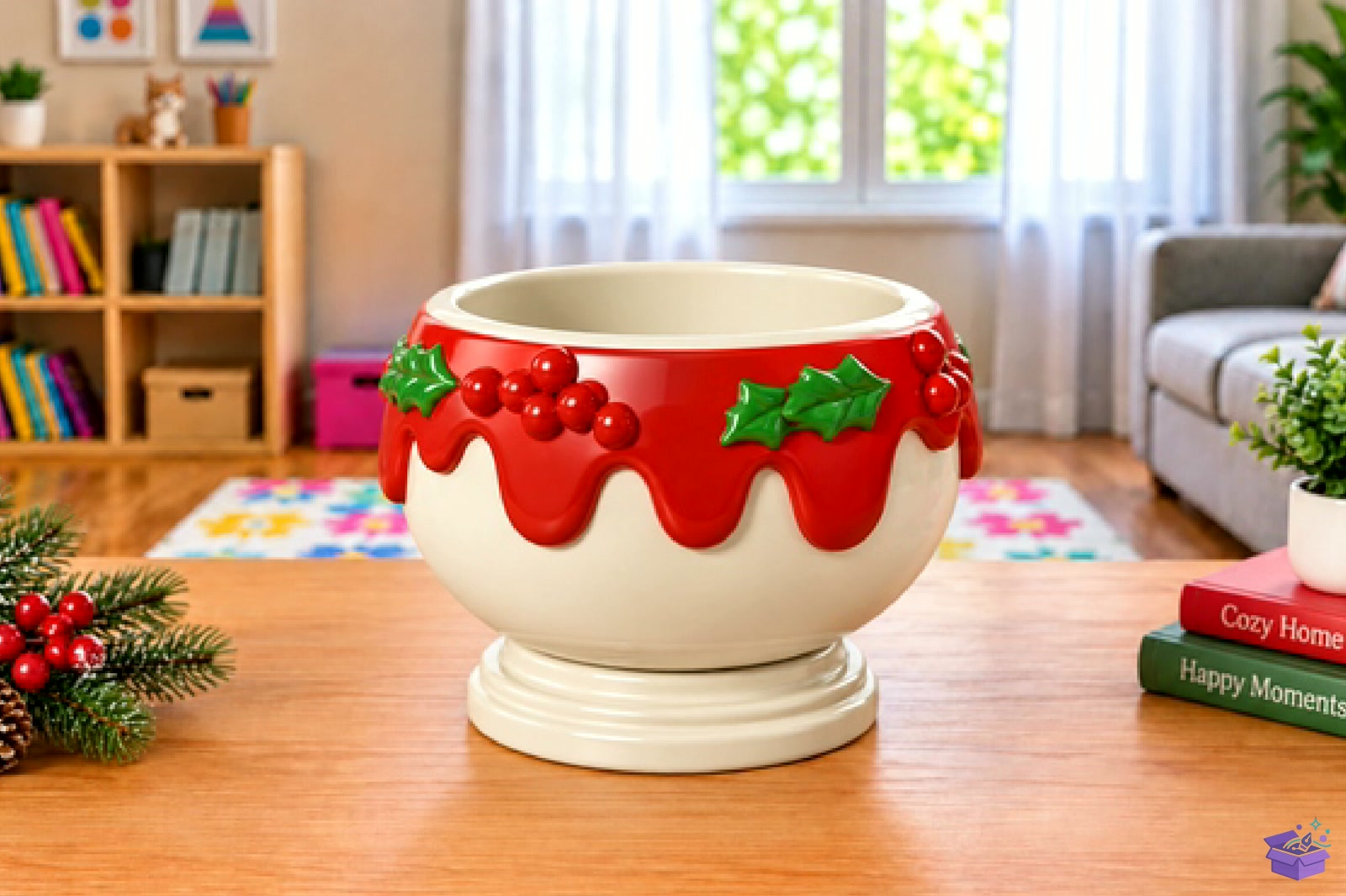 Yılbaşı Candy Dish STL 3D Baskı - 3D Baskı ve Model Dosyası (STL, OBJ, 3MF) - detaylı önizleme 2
