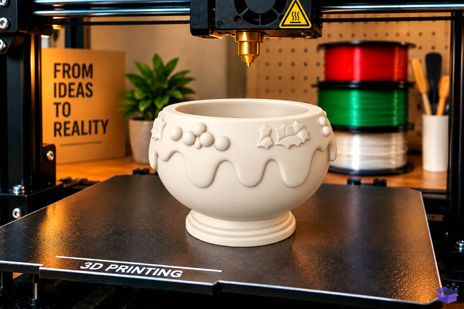 Yılbaşı Candy Dish STL 3D Baskı - 3D Baskı ve Model Dosyası (STL, OBJ, 3MF) - detaylı önizleme 3
