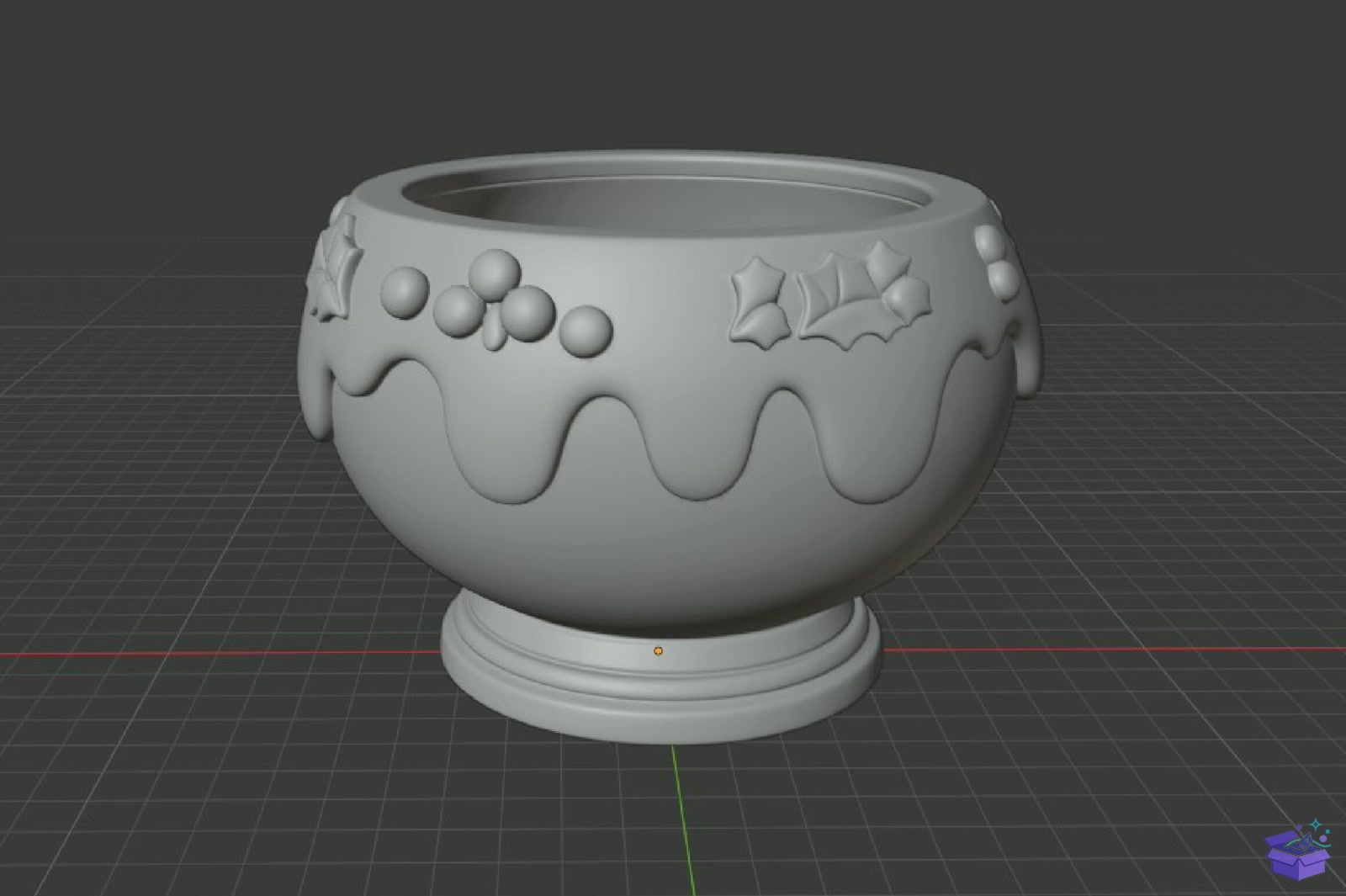 Yılbaşı Candy Dish STL 3D Baskı - 3D Baskı ve Model Dosyası (STL, OBJ, 3MF) - detaylı önizleme 4