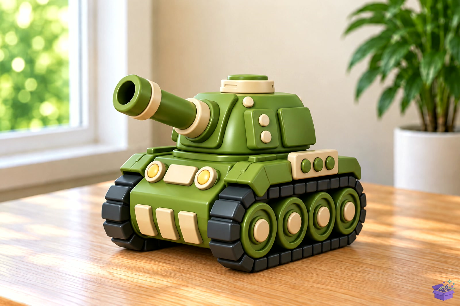 Cute Military Tank 3D STL Print - 3D Baskı ve Model Dosyası (STL, OBJ, 3MF) - detaylı önizleme 2