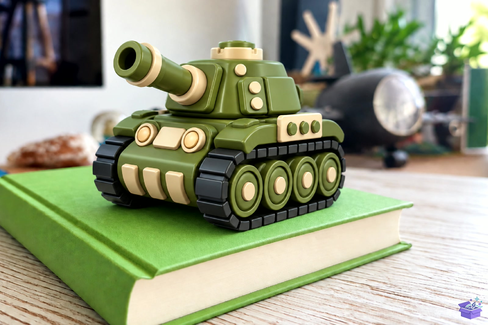 Cute Military Tank 3D STL Print - 3D Baskı ve Model Dosyası (STL, OBJ, 3MF) - detaylı önizleme 3