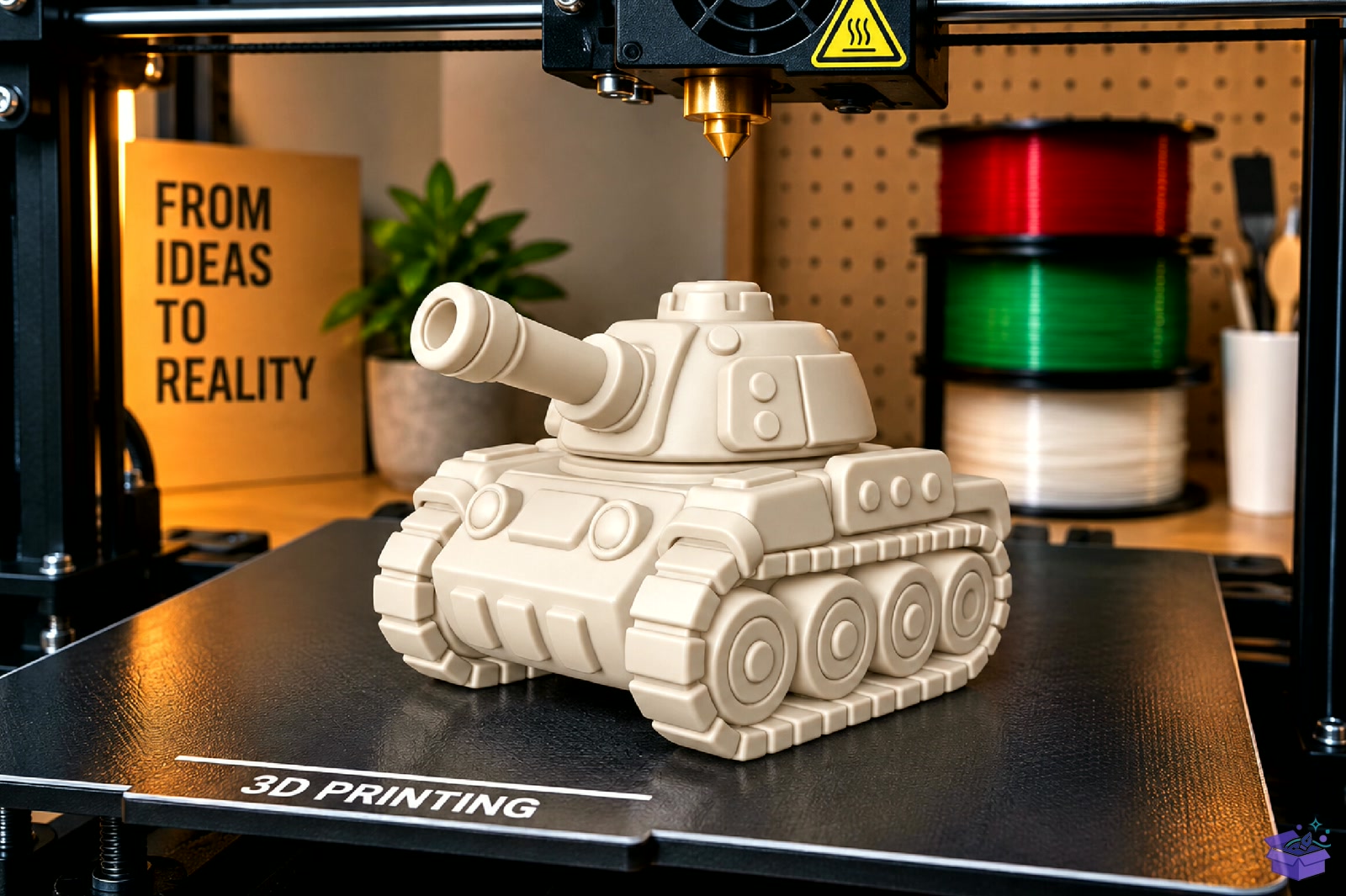 Cute Military Tank 3D STL Print - 3D Baskı ve Model Dosyası (STL, OBJ, 3MF) - detaylı önizleme 4