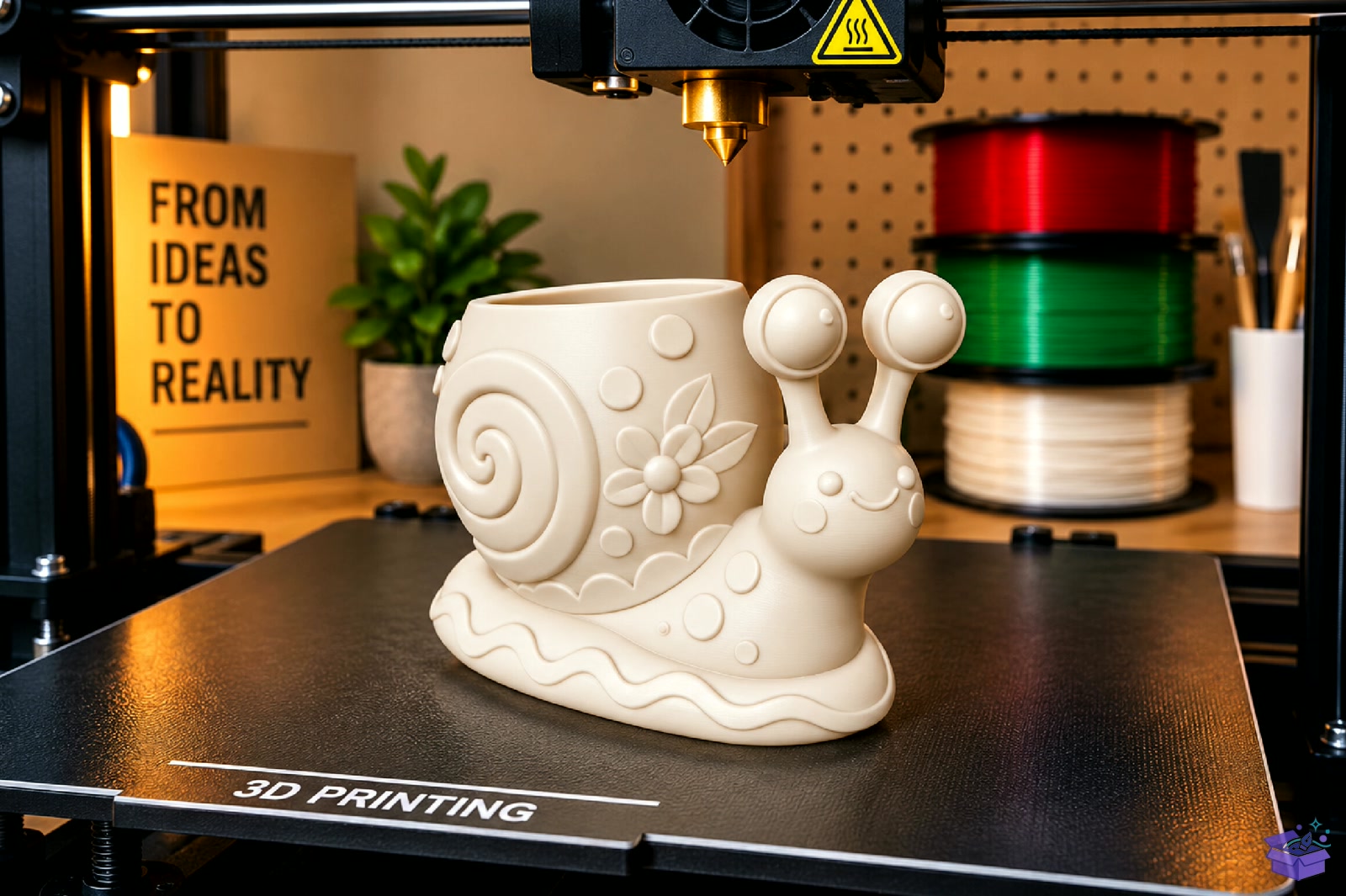 Cute Snail Masaüstü Kalemlik STL 3D Baskı - 3D Baskı ve Model Dosyası (STL, OBJ, 3MF) - detaylı önizleme 4