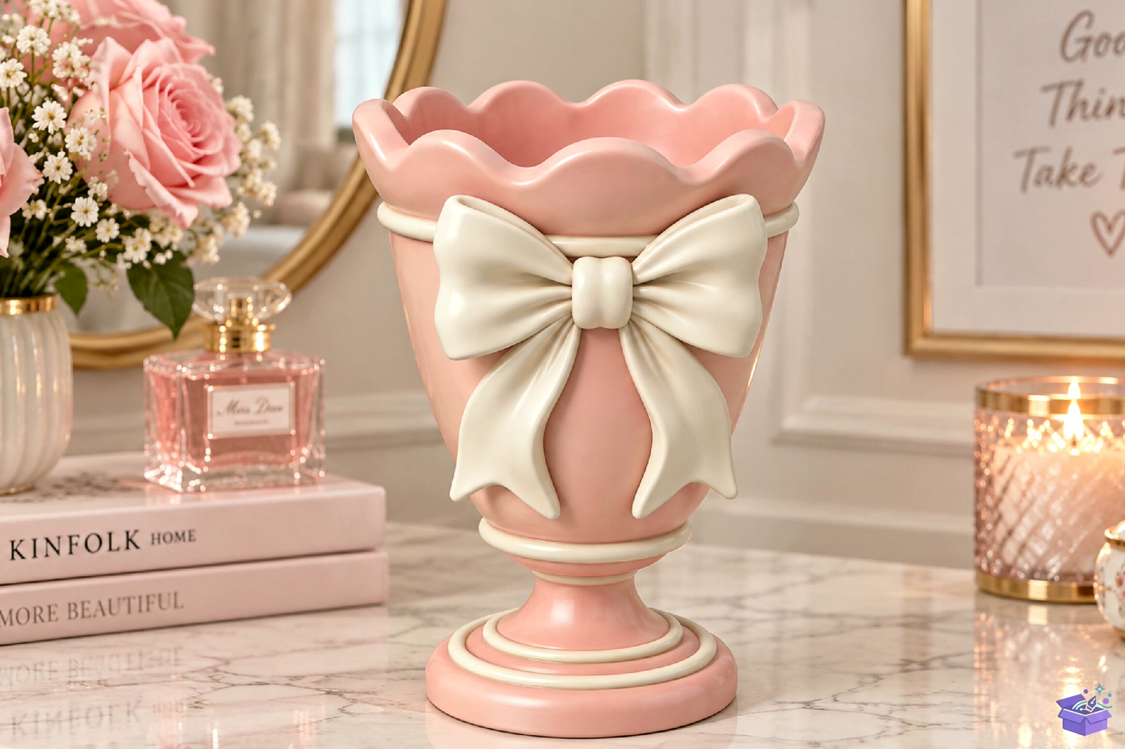 Elegant Bow Masaüstü Kalemlik STL 3D Baskı - 3D Baskı ve Model Dosyası (STL, OBJ, 3MF) - detaylı önizleme 3