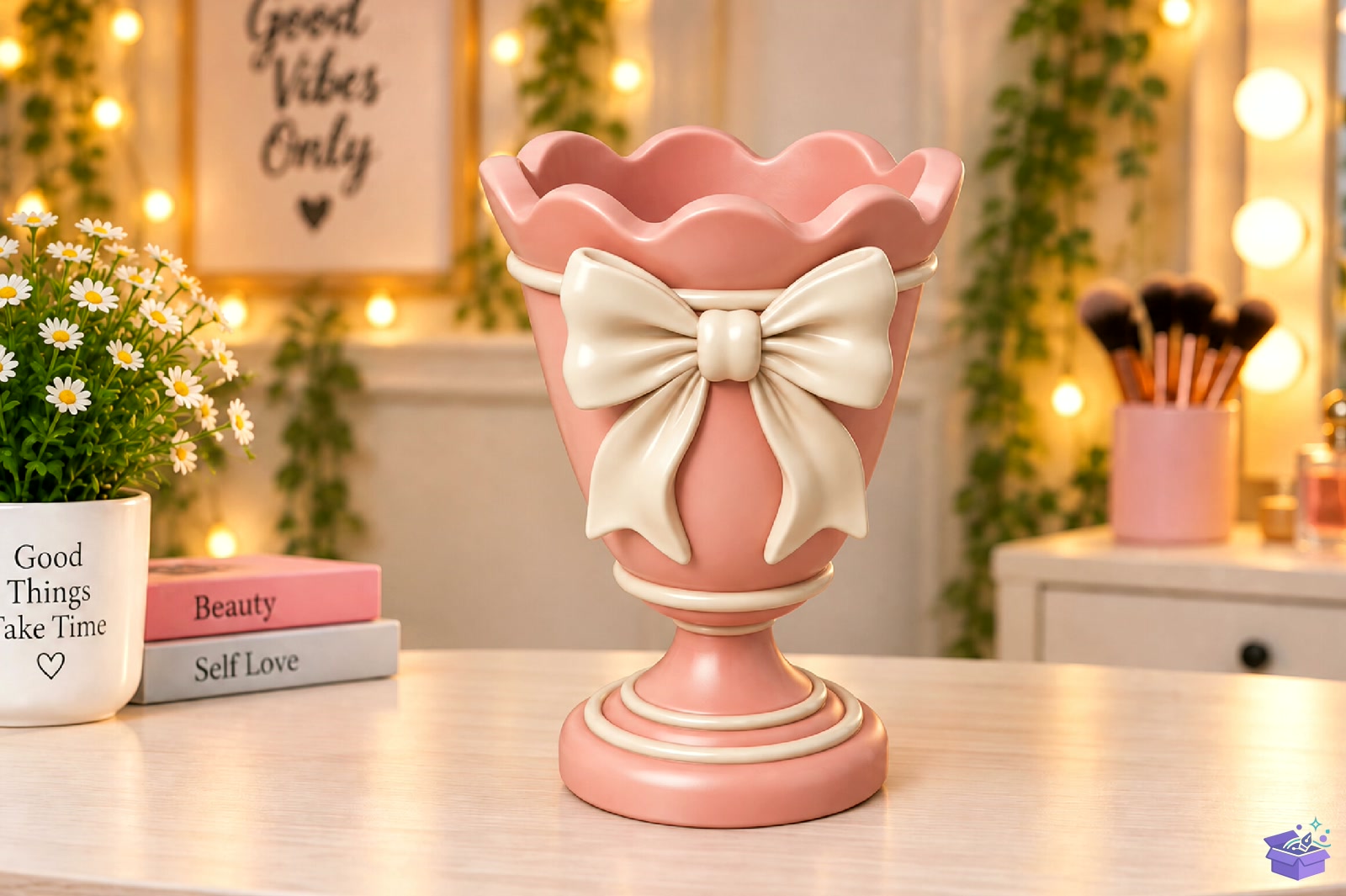 Elegant Bow Masaüstü Kalemlik STL 3D Baskı - 3D Baskı ve Model Dosyası (STL, OBJ, 3MF) - detaylı önizleme 4