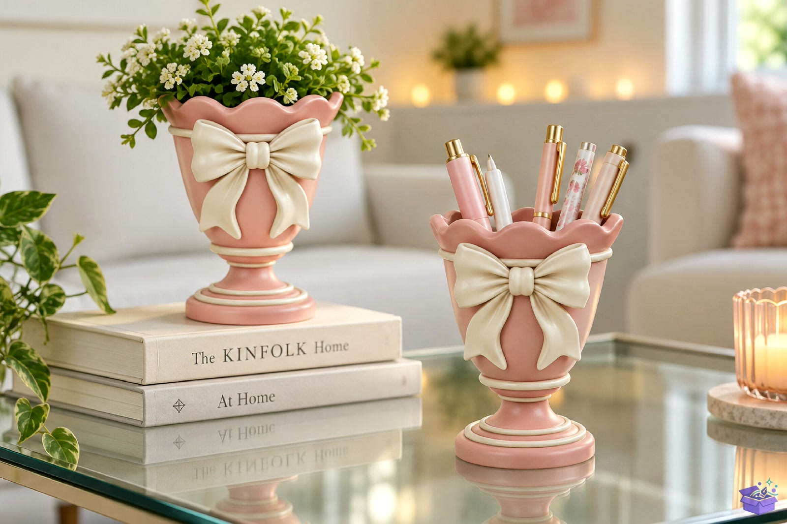 Elegant Bow Masaüstü Kalemlik STL 3D Baskı - 3D Baskı ve Model Dosyası (STL, OBJ, 3MF) - detaylı önizleme 5