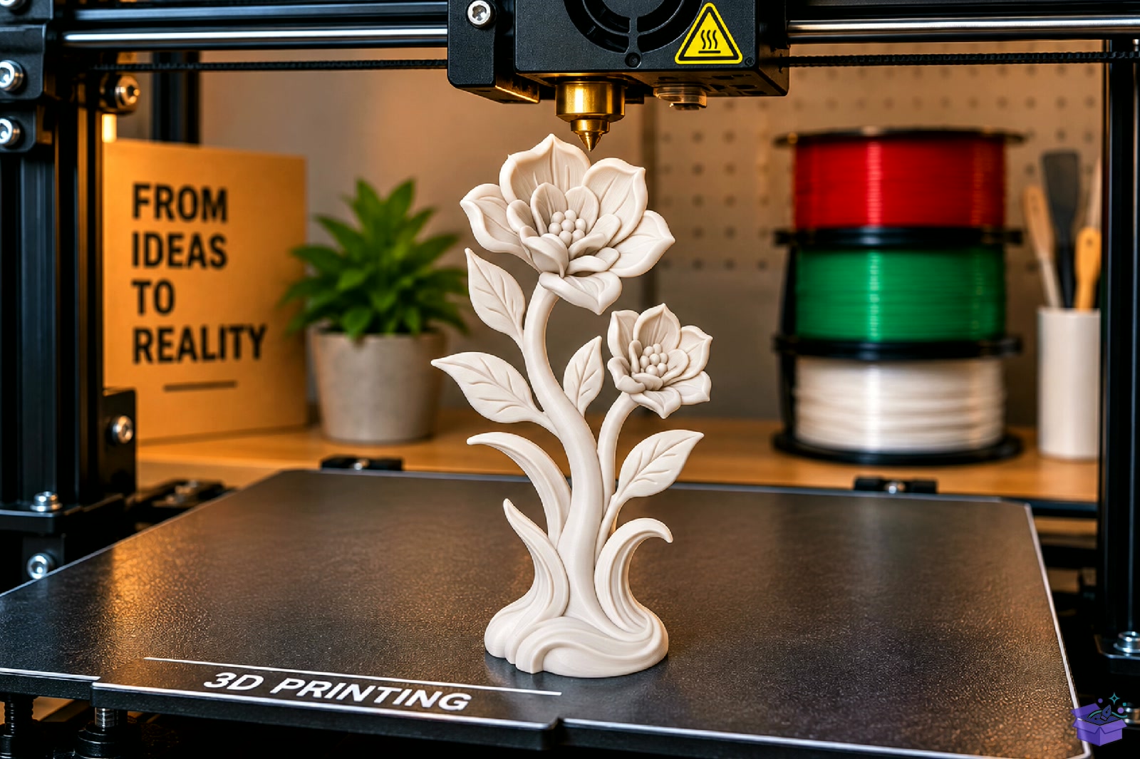 Floral Decorative Heykel Biblo STL 3D Baskı - 3D Baskı ve Model Dosyası (STL, OBJ, 3MF) - detaylı önizleme 6
