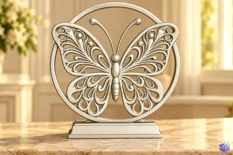 Ornate Kelebek Sculpture STL - 3D Baskı ve Model Dosyası (STL, OBJ, 3MF) - 3D Baskı  İndir (STL, OBJ, 3MF)